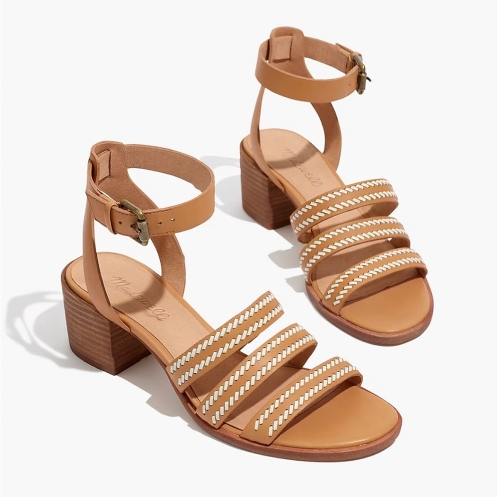 Madewell Brown Leather Block Heel